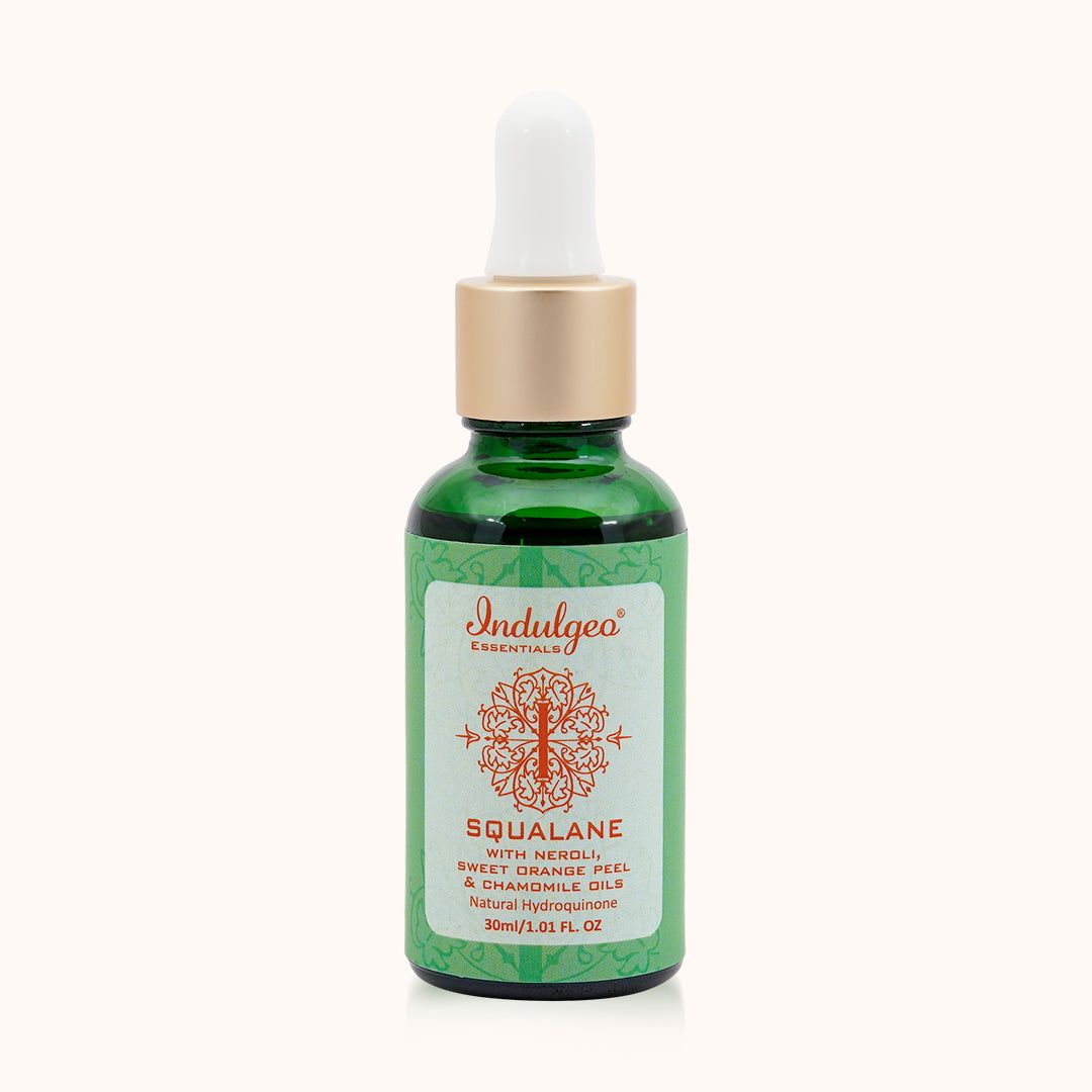 Squalane With Plant Derived Hydroquinone - Sweet Orange Peel & Chamomile For Hyperpigmentation (30ml)