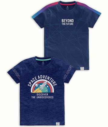 CODEZ Pack of 1 Boys Cotton Blend T-Shirt ( Multi Color )