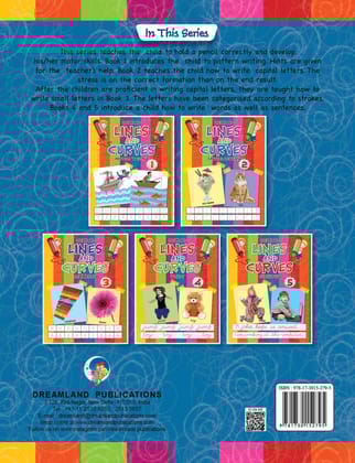 Lines and Curves Words Writing Book 4 for Age 2-4 years [Paperback] Dreamland Publications