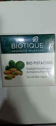 BIOTIQUE ADVANCED AYURVEDA BIO PISTACHIO YOUTHFUL NOURISHING REVITALIZING FACE WASH PACK FOR ALL SKIN TYPES 