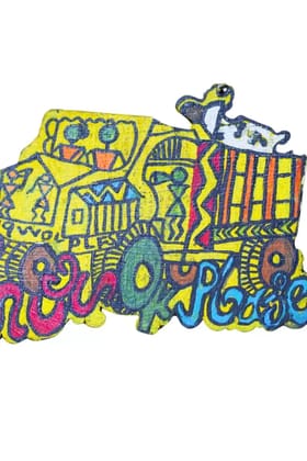 Tisser Warli Handpainted MDF Fridge magnet