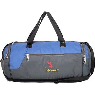 Life Today 40 L Hand Duffel Bag - Gym Bags for Men and Women | Shoulder bags for Outdoor Yoga and Training - Black - Regular Capacity