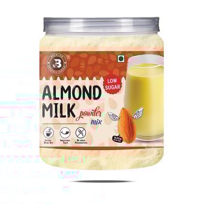 Brew Lab Almond Milk Powder Mix-Low Sugar | Super Healthy Instant Drink Mix | (250 g)