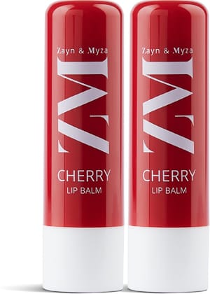 ZM Cherry Lip Balm, Vit E, For Moisturizes & Repairs Dry Lips - 9g (Pack of 2)