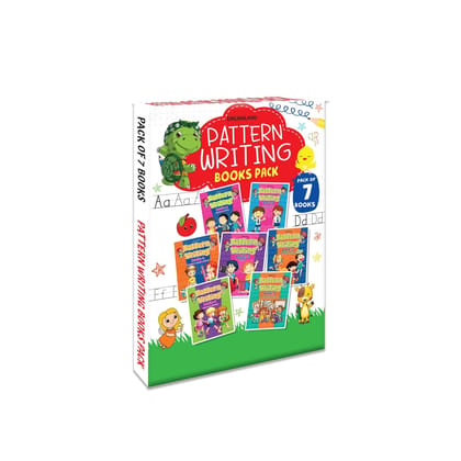 Pattern Writing 7 Books Pack for Children Age 2 -6 Years |Capital Letters, Small Letters, Words, Sentence Writing | Write and Practice [Paperback] Dreamland Publications
