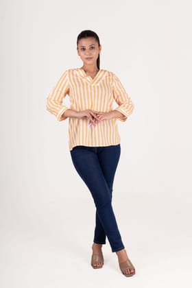 Strips Printed Tunic-XS
