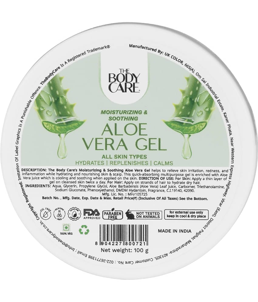 The Body Care Moisturizing & Soothing Aloe Vera Gel ( 100g)