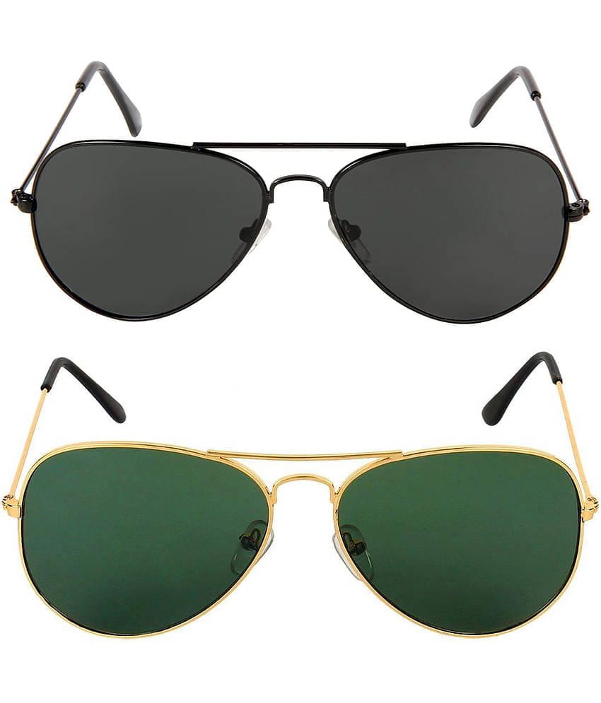 Kanny Devis - Black Pilot Sunglasses ( Pack of 2 )
