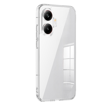 Ice Crystal Series Hybrid Transparent PC Military Grade TPU Back Cover for POCO F7 5G, 6.83 inch, Crystal Clear