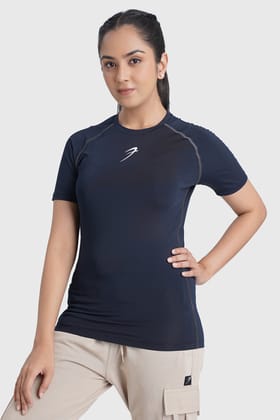 Compression T-shirt Navy-S