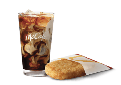 Hashbrown + Iced Coffee