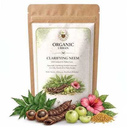 Organic Urban Clarifying Neem | Herbal Hair Wash Powder | 100 g