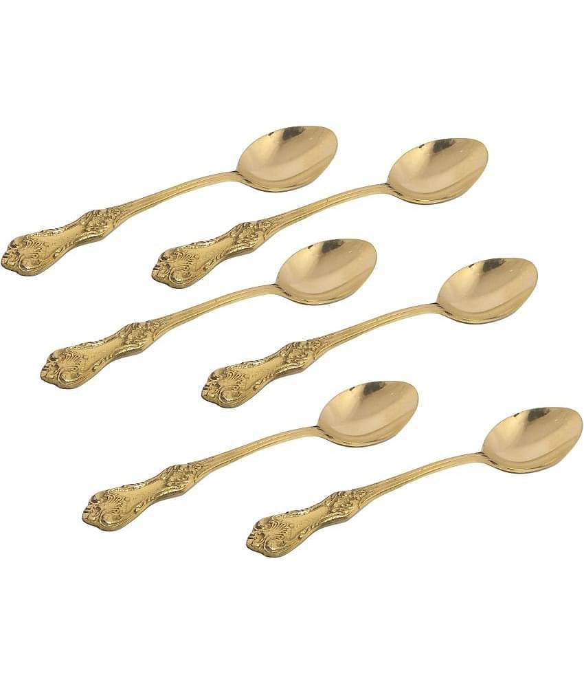 A & H ENTERPRISES - Brass Brass Table Spoon ( Pack of 6 )