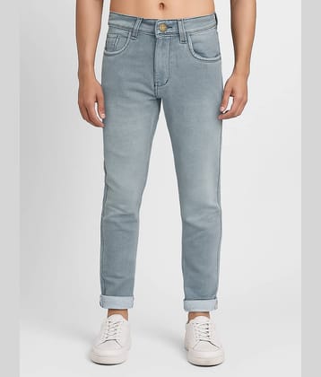 plounge Slim Fit Clean Look Men's Jeans - Grey ( Pack of 1 )