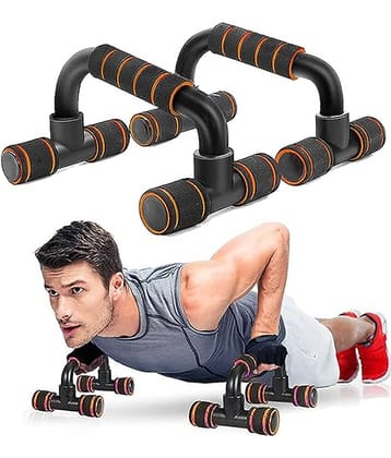 Push Up Bar Stand for Gym & Home Exercise, Dips/Push Up Stand for Men & Women. Useful in Chest & Arm Workout. (Orange Color)Pack of 1