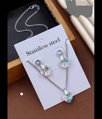 Shivay Fashion Silver Pendant set ( Pack of 1 )