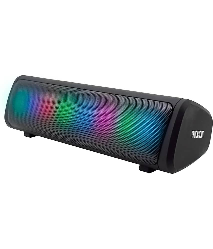 Zebronics Knock Out 10 W Bluetooth Speaker Bluetooth v5.0 with Call function Playback Time 10 hrs Black