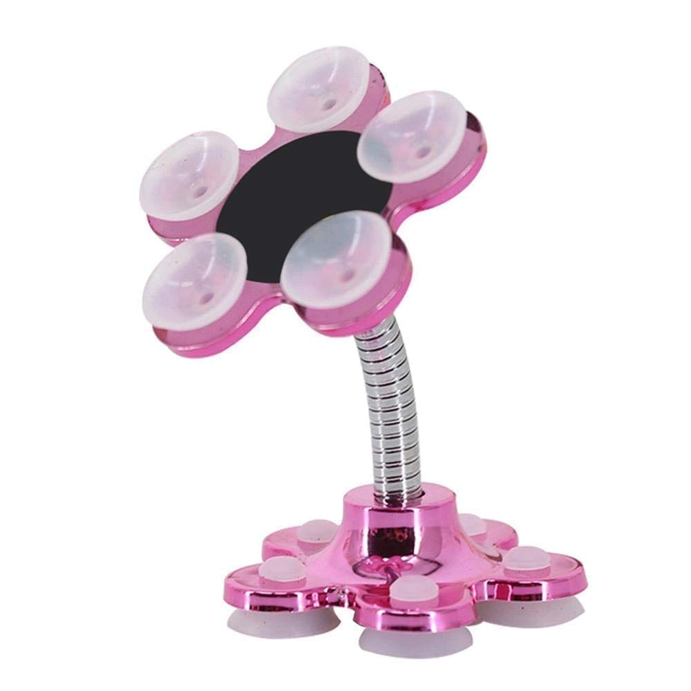 Nawani Mini Flower Shape Cellphone Holder Car & Mount Sucker Stand 360� Rotatable, Colour May Vary (Pack of 1) - Flowers | Buy online on ZillyBuy