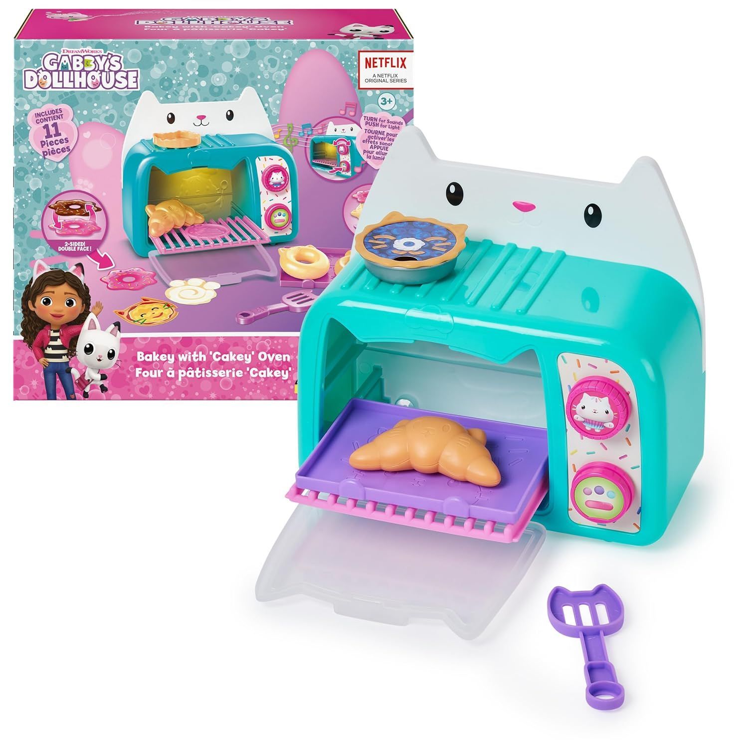 Gabby's Dollhouse Pretend Play Bakey with Cakey Oven With Light and Sound