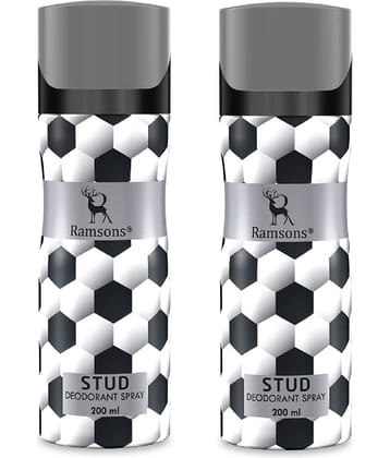 Ramsons - STUD Deodorant Spray for Men 200ml each ( Pack of 2 )