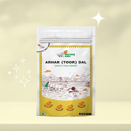 Morning Wale Arhar/Toor Dal (450g) | Premium Unpolished Pigeon Peas | Protein-Rich Daily Pulse
