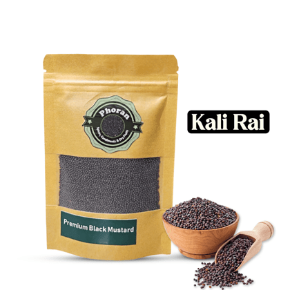 Buy Black Mustard Seeds Rai Online India - Tempering Spice | Phoran Essential for Tempering, Pickles & South Indian Cooking