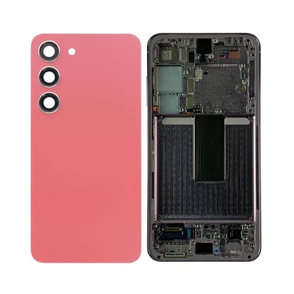 Housing Body for Samsung Galaxy S23 Orange Back Glass Panel LCD Frame