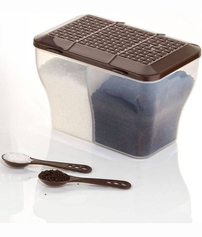 MAGICSPOON Plastic Brown Multi-Purpose Container ( Set of 1 )