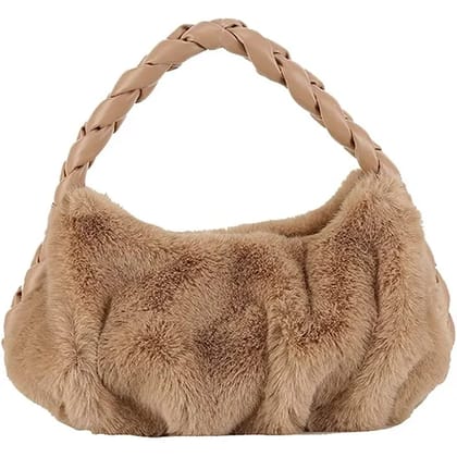 Tote Bag Women Cozy Fuffy Faux Fur Plush Trendy Shoulder Bag Quilted Casual Soft Handbag Purse Tote Bag Women Cozy Fuffy Faux Fur Plush Trendy Shoulder Bag Quilted Casual Soft Handbag Purse