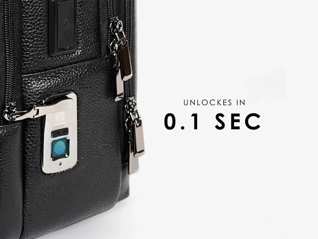 Fingerlock Leather Backpack