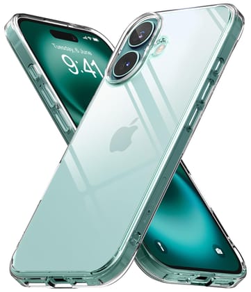 iPhone 16 Back Cover Case | Fusion - Clear