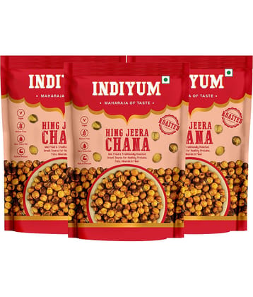 Indiyum Rosted Channa Hing Jeera 120gm (Pack of 3)