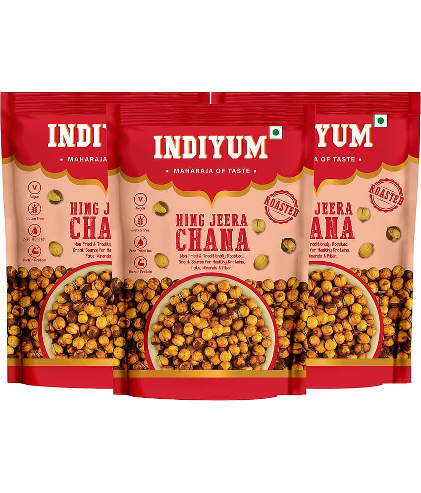 Indiyum Rosted Channa Hing Jeera 120gm (Pack of 3)