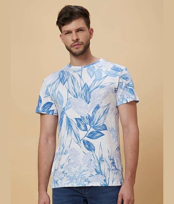 Globus - White Cotton Regular Fit Men's T-Shirt ( Pack of 1 )