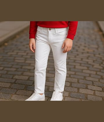 ICONIC ME Pack of 1 Boys 100% Cotton Jeans ( White )