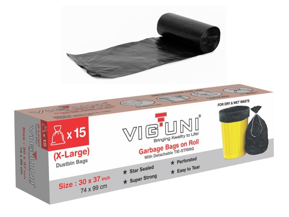 Extra Large Garbage Bags - 30x37 Inches Heavy-Duty - Strong, Durable, Leak-Proof, for Home & Office