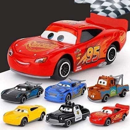 Metal Die Cast Car Set Of-6 Toy Vehicle Play Set Free Wheel High Speed Unbreakable For Kids,Small Racing Car For Exciting Playtime...