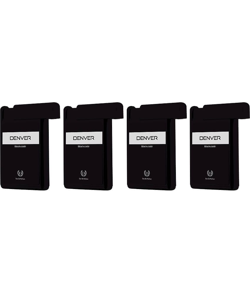 Denver Black Code Pocket Perfume 18Ml Each (Pack Of 4)