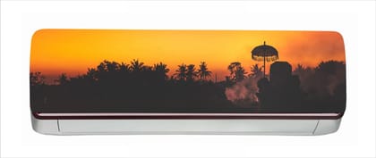 DreamKraft Sunset View AC Sticker (Multicolor PVC Vinyl, 30cm X 91cm)