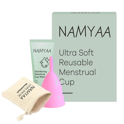 Namyaa Ultra Soft Reusable Menstrual Cup, Medium 16-20ml