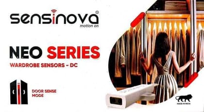 Motion Sensor, Neo E 15 Series Wardrobe Door Sensor, DC-Powered, Door Sense Mode Wave Mode Dimming Features 2 Year warrenty 12 v/24 v dc