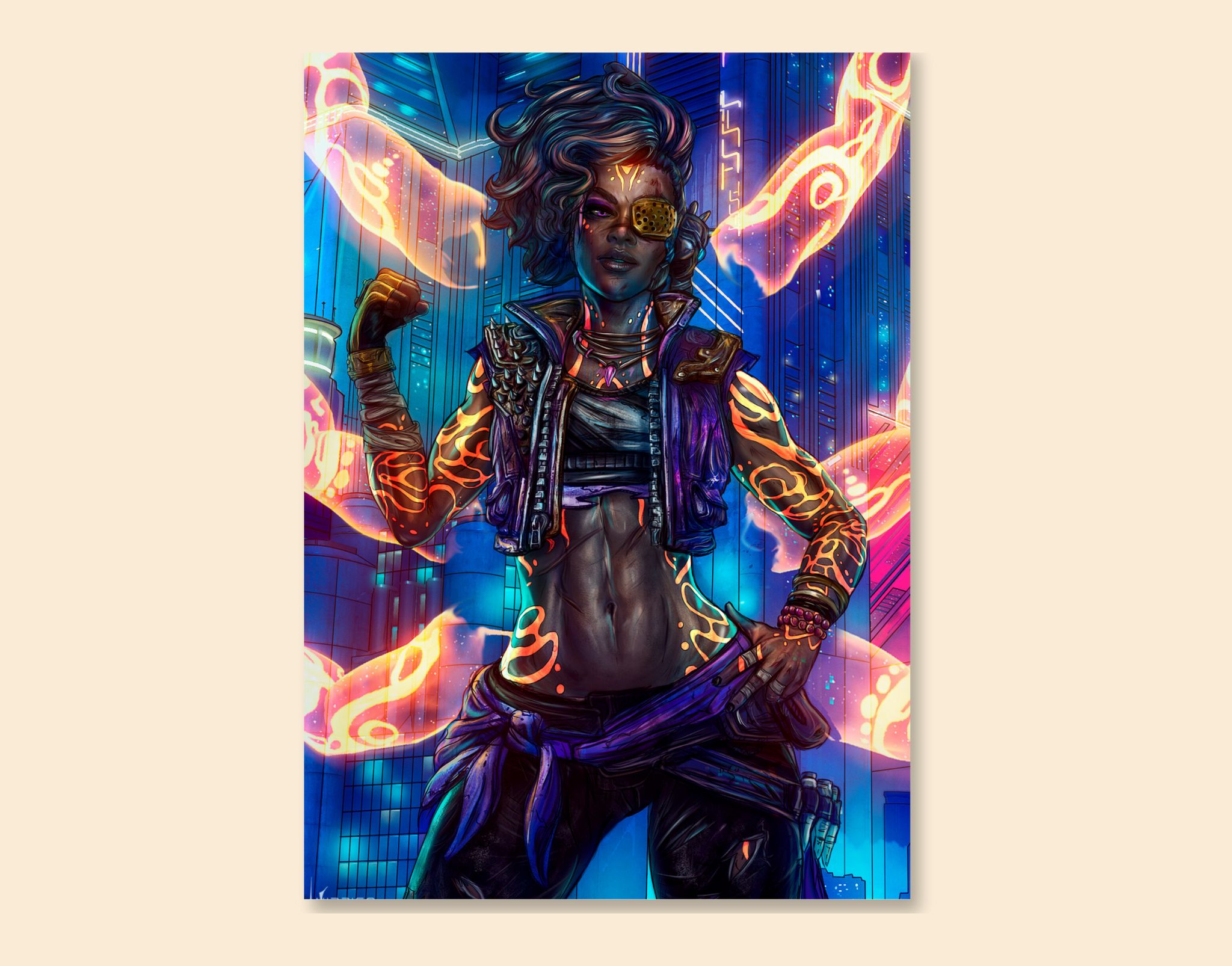 "Tales from the Borderlands Video game"- Shiny & Sturdy Metallic Poster  Art That Pops & Sticks (Literally!)-A3