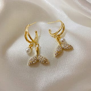 Fish Tail Earring Set