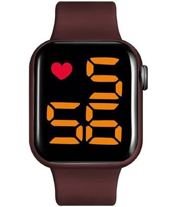 Renaissance Traders - Maroon Silicon Digital Men's Watch