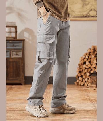 Shelony Regular Men's Cargos - Light Grey ( Pack of 1 )