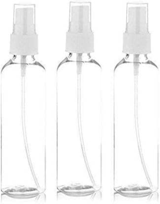 Elecsera Spray Bottle 3 Units 100ml Bottle 100 ml Bottle (Pack of 3, White, Plastic)