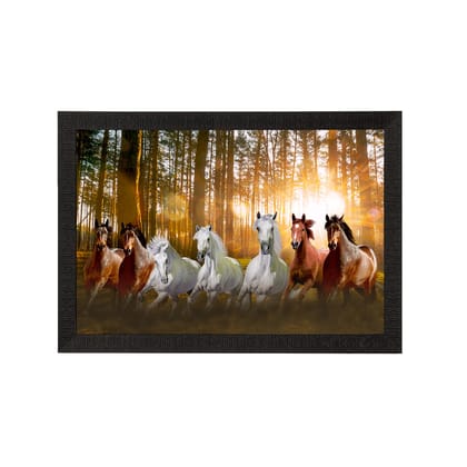 Seven Running Horses Painting Digital Printed Animal Wall Art