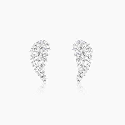 Anushka Sharma Silver Spread Wings Earrings