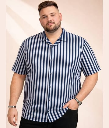 AUSTIVO Cotton Blend Regular Fit Striped Half Sleeves Men's Casual Shirt - Yellow ( Pack of 1 )