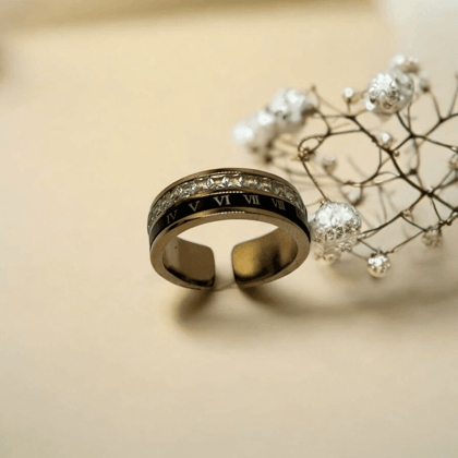 Monochrome Elegance Ring
